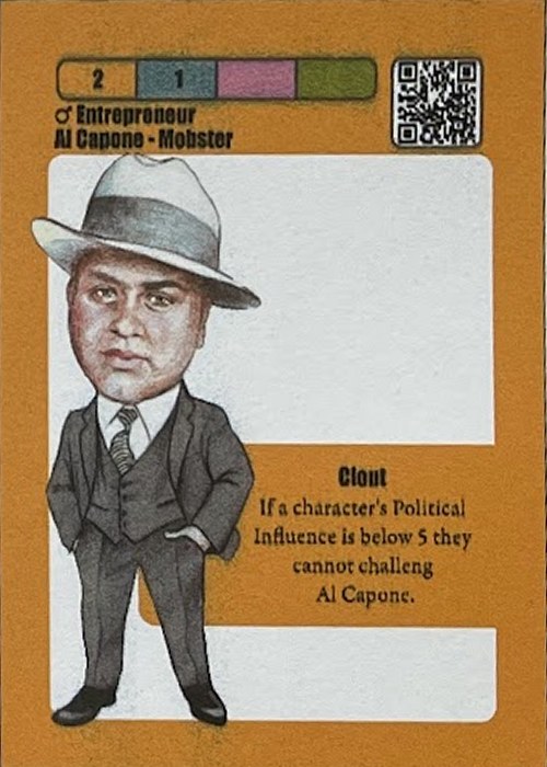 HI Impact card: Al Capone, Mobster, with the ability Clout
